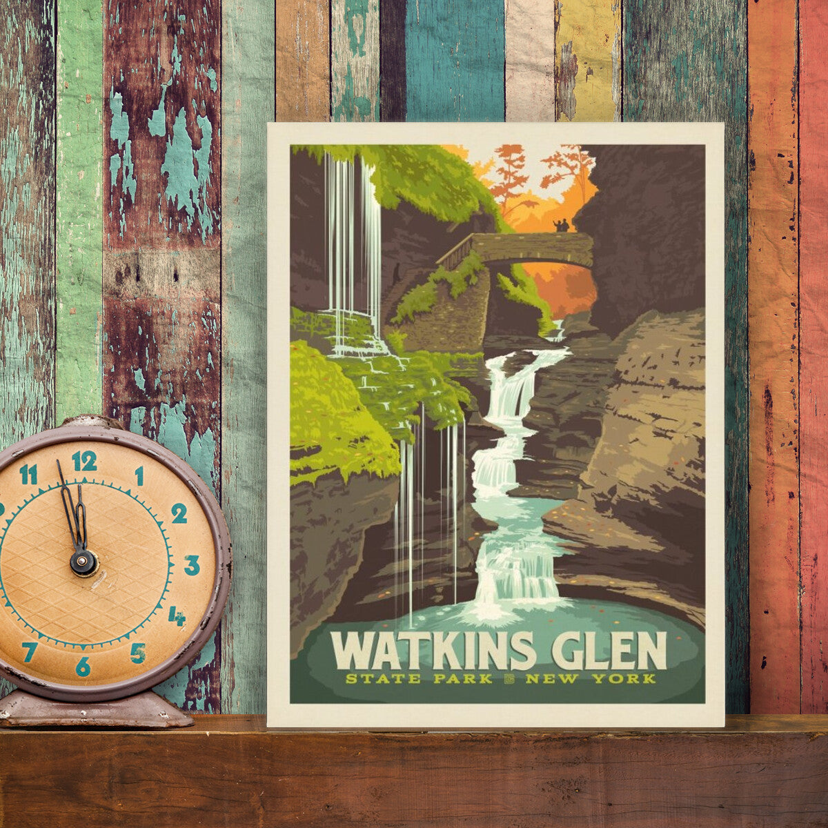 watkins-glen-state-park-new-york - Canvas / 9x12 / Env