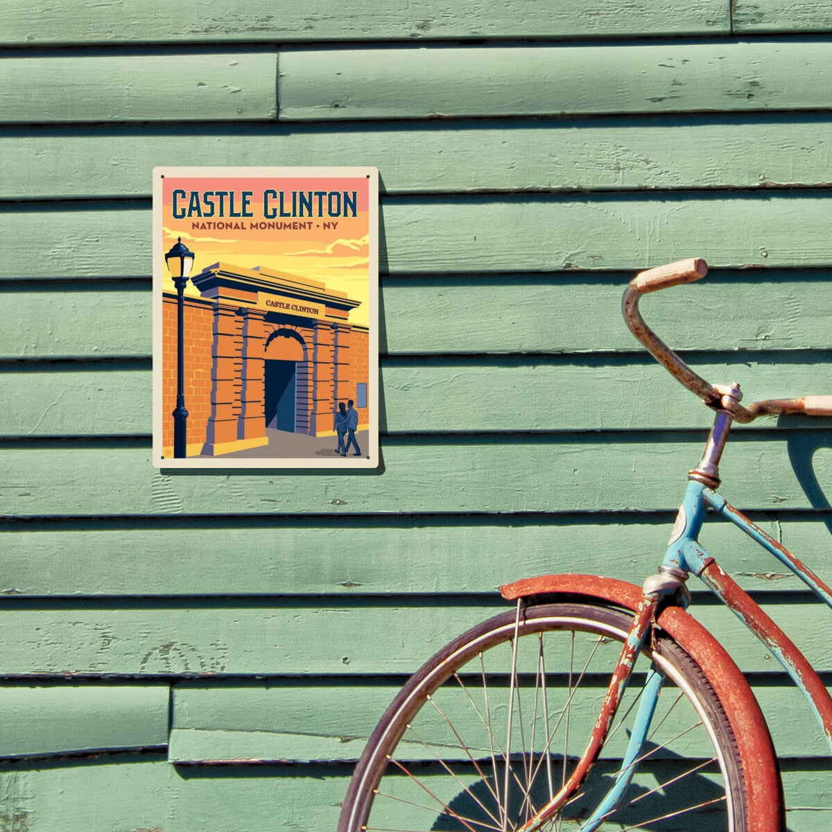 castle-clinton-national-monument-ny - Metal Sign / 9x12 / Env
