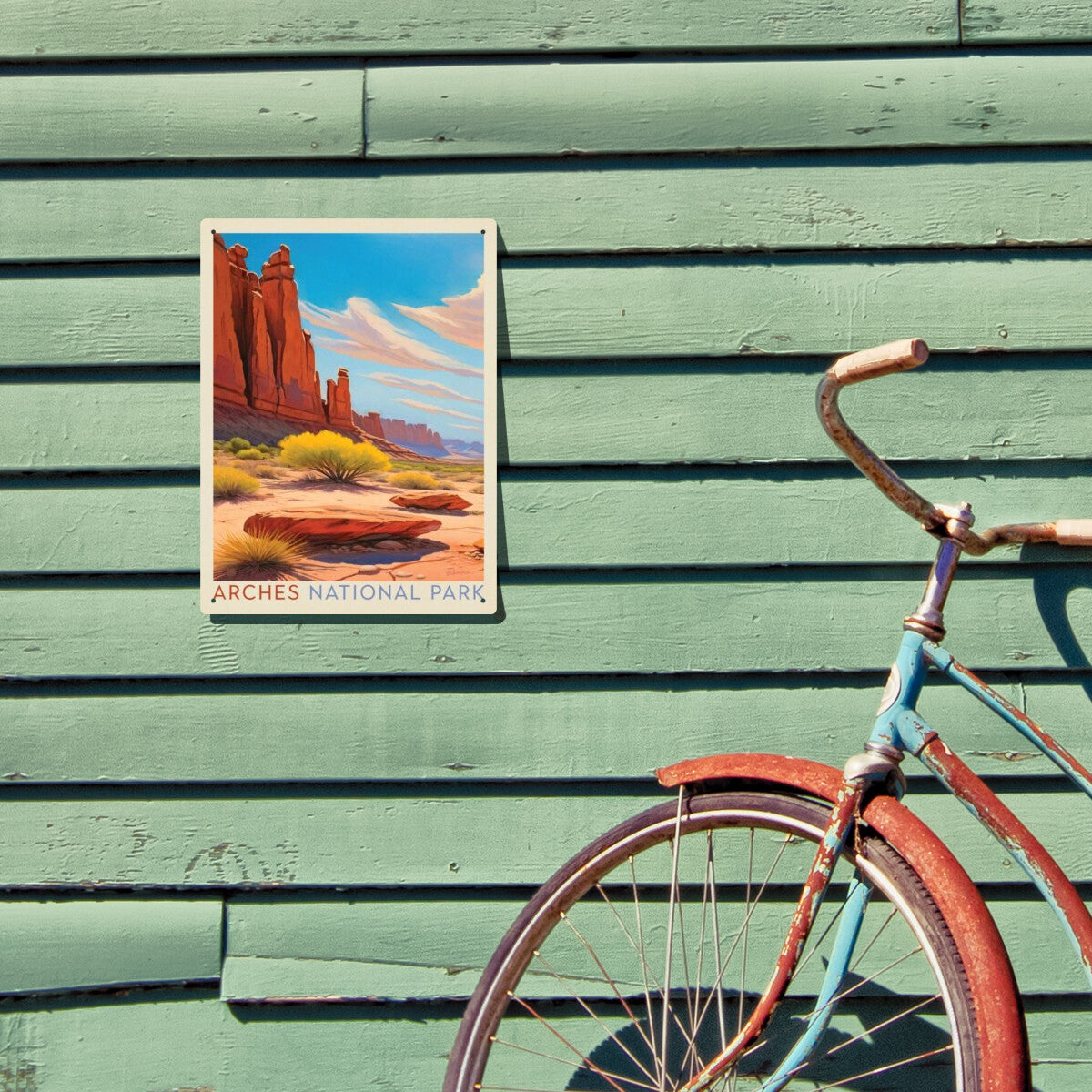 arches-national-park-park-avenue-trailhead - Metal Sign / 9x12 / Env