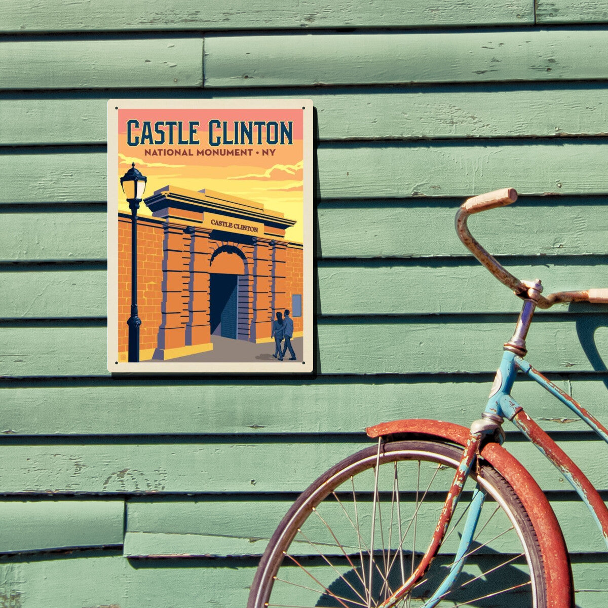 castle-clinton-national-monument-ny - Metal Sign / 12x16 / Env