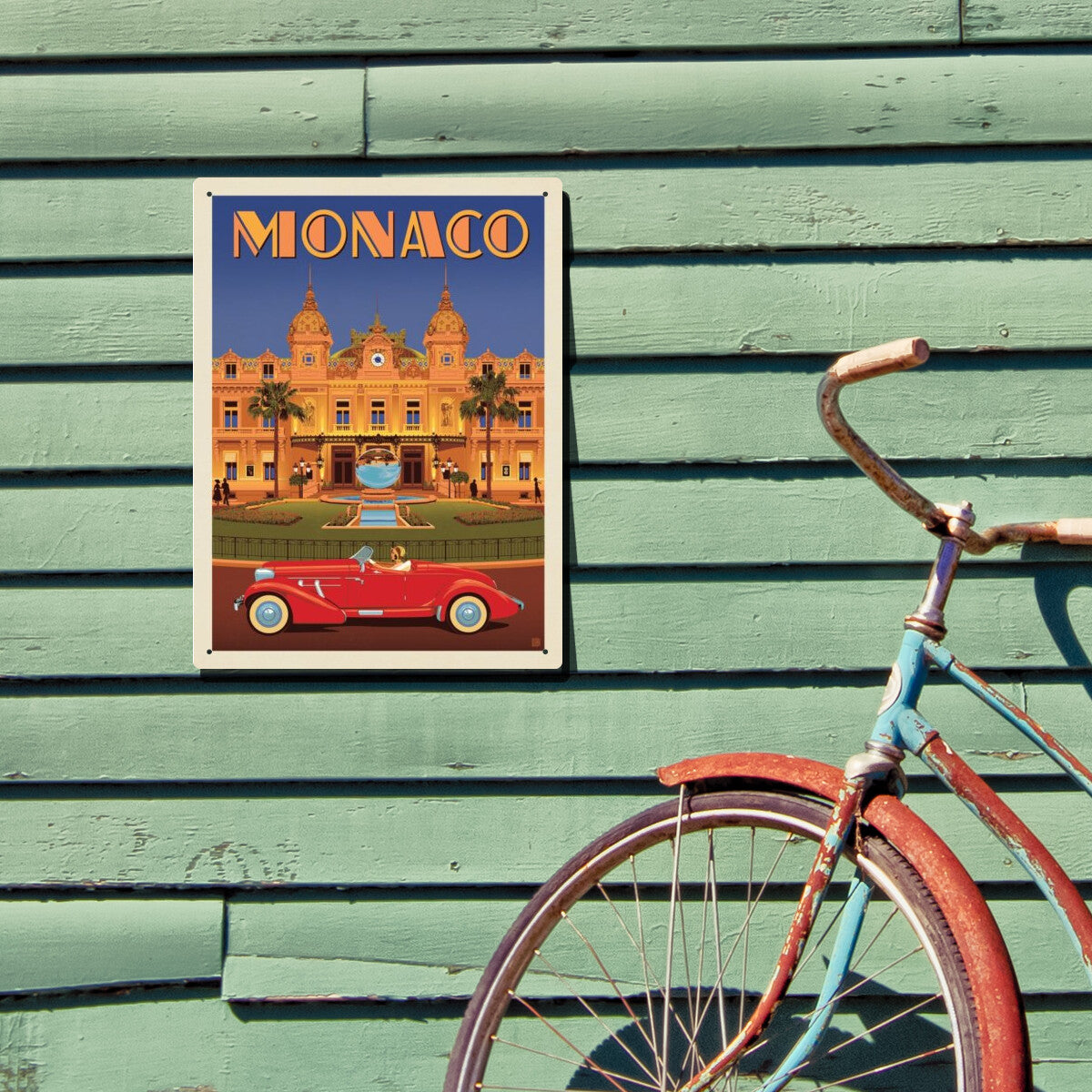 monaco-monte-carlo-casino - Metal Sign / 12x16 / Env