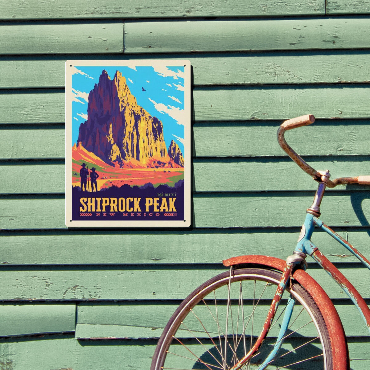 shiprock-peak-new-mexico - Metal Sign / 12x16 / Env