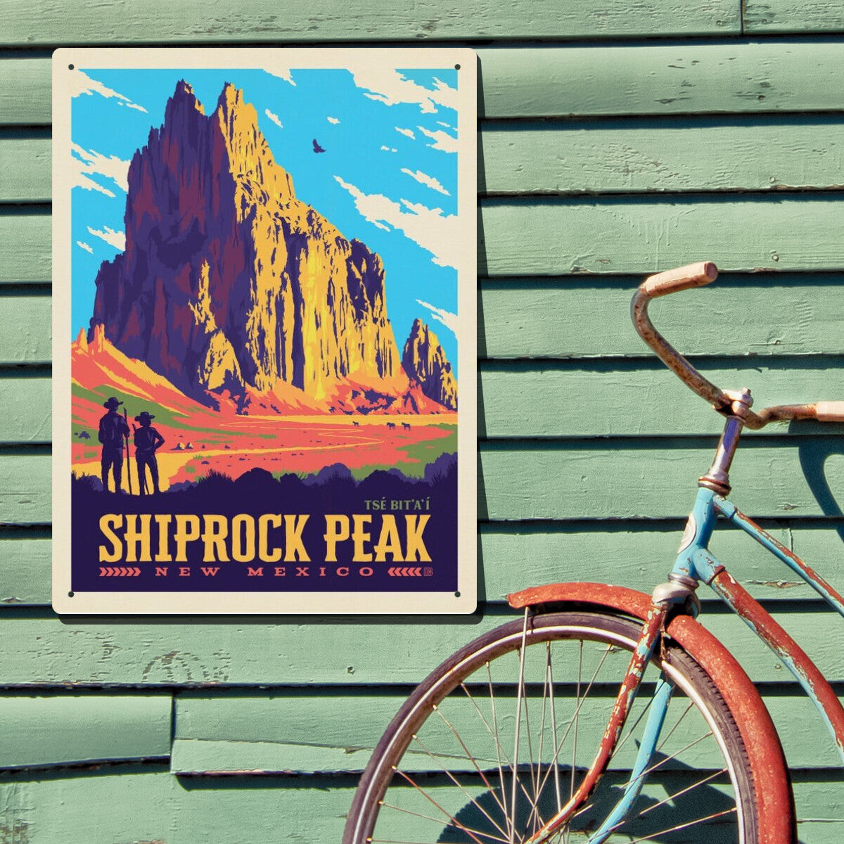 shiprock-peak-new-mexico - Metal Sign / 18x24 / Env