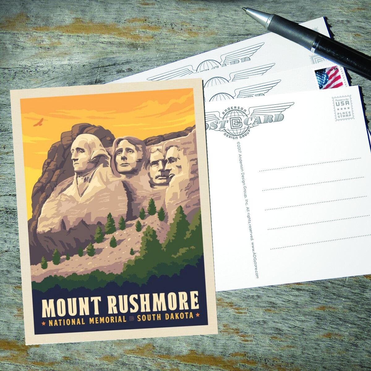 mt-rushmore-national-memorial-side-view - Postcards