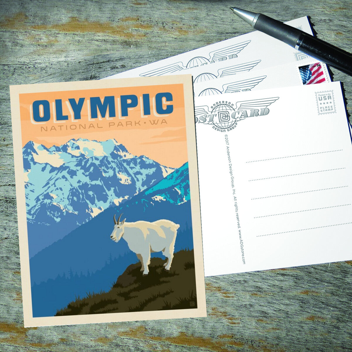 olympic-national-park-mountain-goat - Postcards
