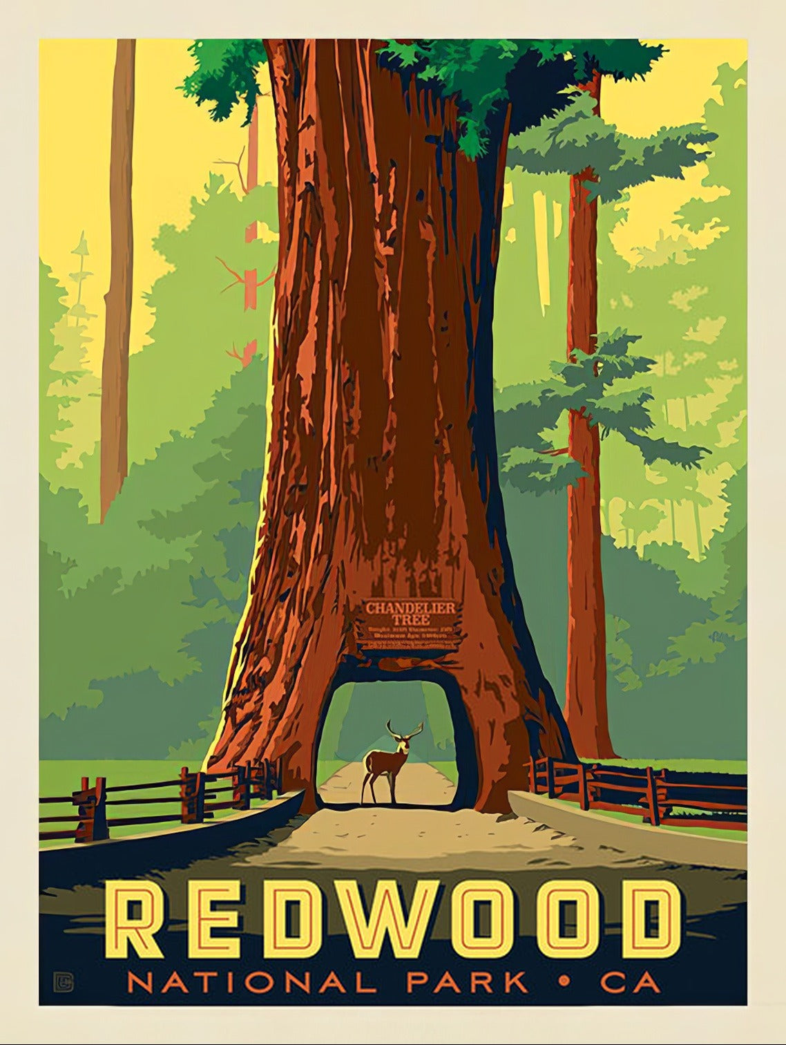 Redwood Chadelier Tree