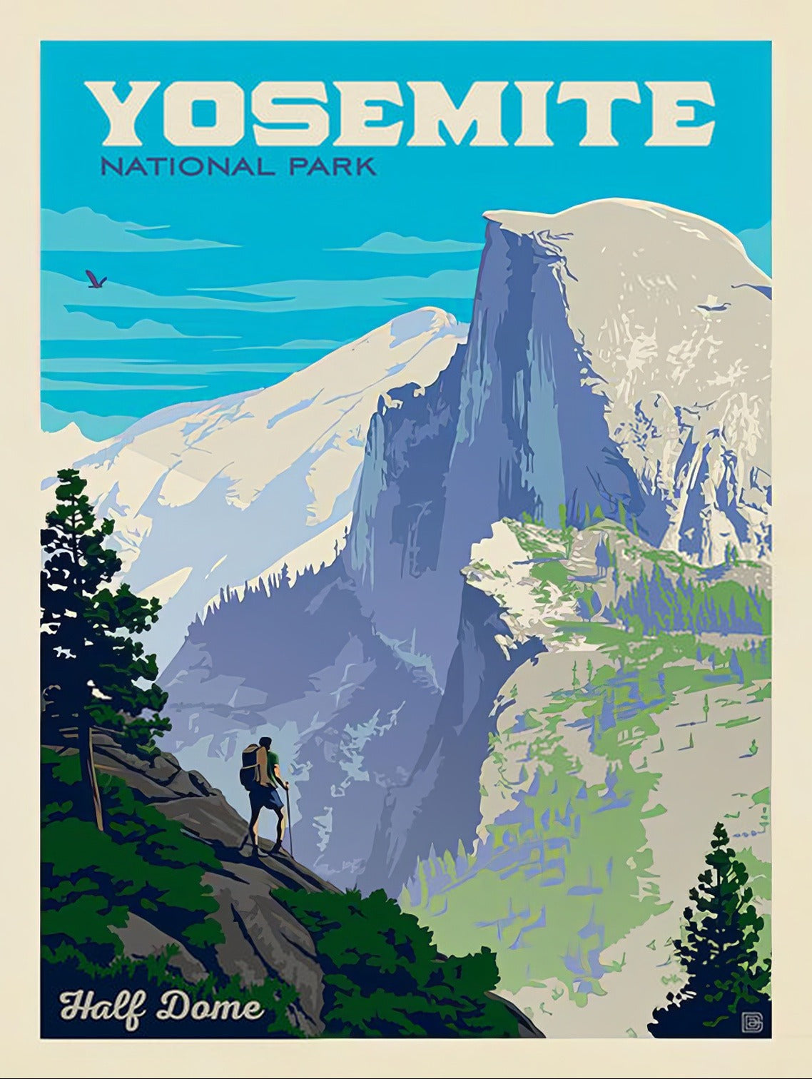 Yosemite half dome vista