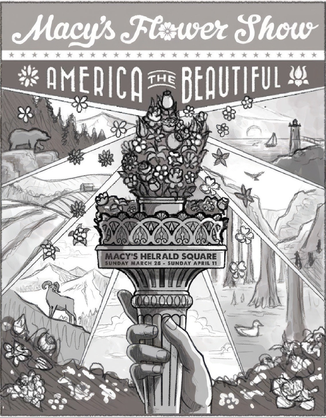 Macy’s Flower Show, Poster Concepts