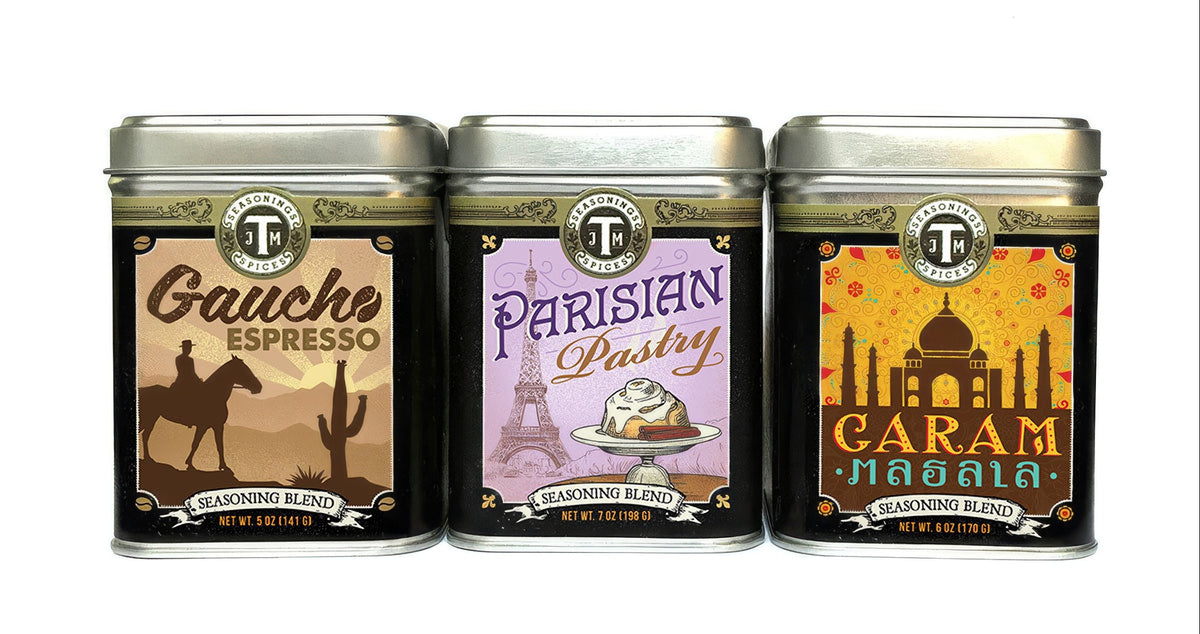 J.M. Thomason Spices, Tin Labels