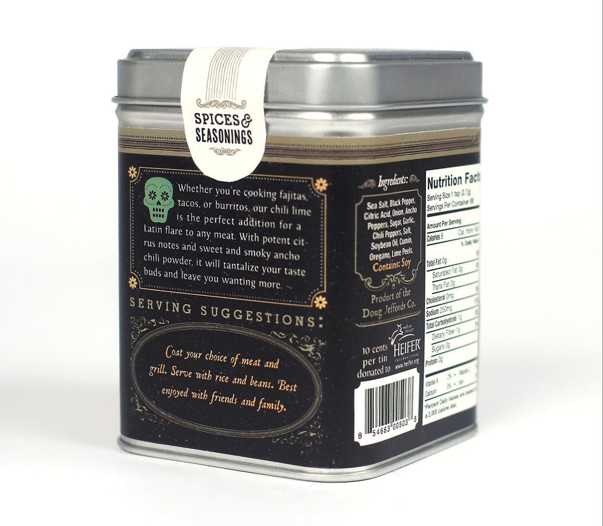 J.M. Thomason Spices, Tin Labels