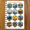 National Park Adventure Guide Book: 4-Park Insert Pages & Sticker Upgrade Set