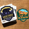 BIG EMBLEM: 63-Piece National Parks Sticker Set