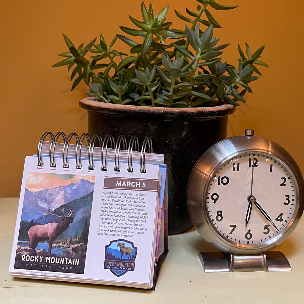 national parks desk calendar