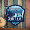Metal Emblem Sign: NP Crater Lake National Park