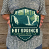 Metal Emblem Sign: NP Hot Springs National Park
