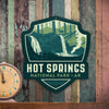 Metal Emblem Sign: NP Hot Springs National Park