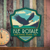 Metal Emblem Sign: NP Isle Royale National Park