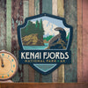 Metal Emblem Sign: NP Kenai Fjords National Park