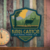 Metal Emblem Sign: NP Kings Canyon National Park