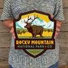 Metal Emblem Sign: NP Rocky Mountain National Park