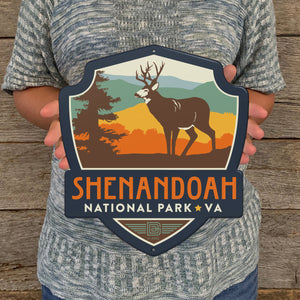 Metal Emblem Sign: NP Shenandoah National Park