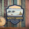 Metal Emblem Sign: NP White Sands National Park