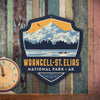 Metal Emblem Sign: NP Wrangell-St. Elias National Park