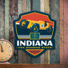 Metal Emblem Sign: SP Indiana