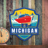Metal Emblem Sign: SP Michigan