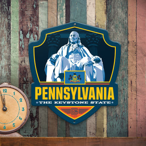 Metal Emblem Sign: SP Pennsylvania
