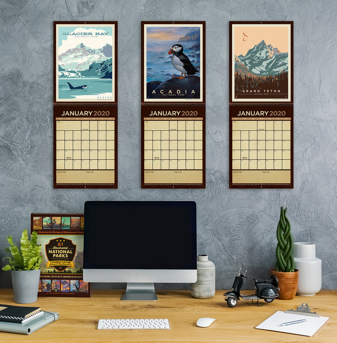 Keep Track of the New Year with Vintage Art & 2020 Wall Calendars!