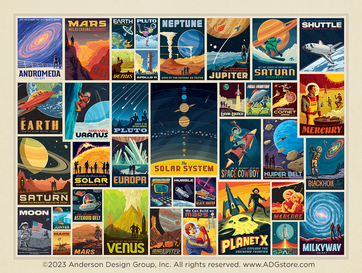 Explore the Galaxy with Original Space Travel Art
