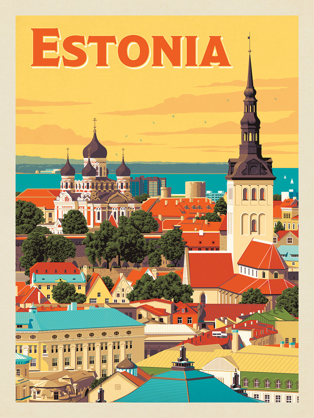 Estonia poster by Anderson Design Group