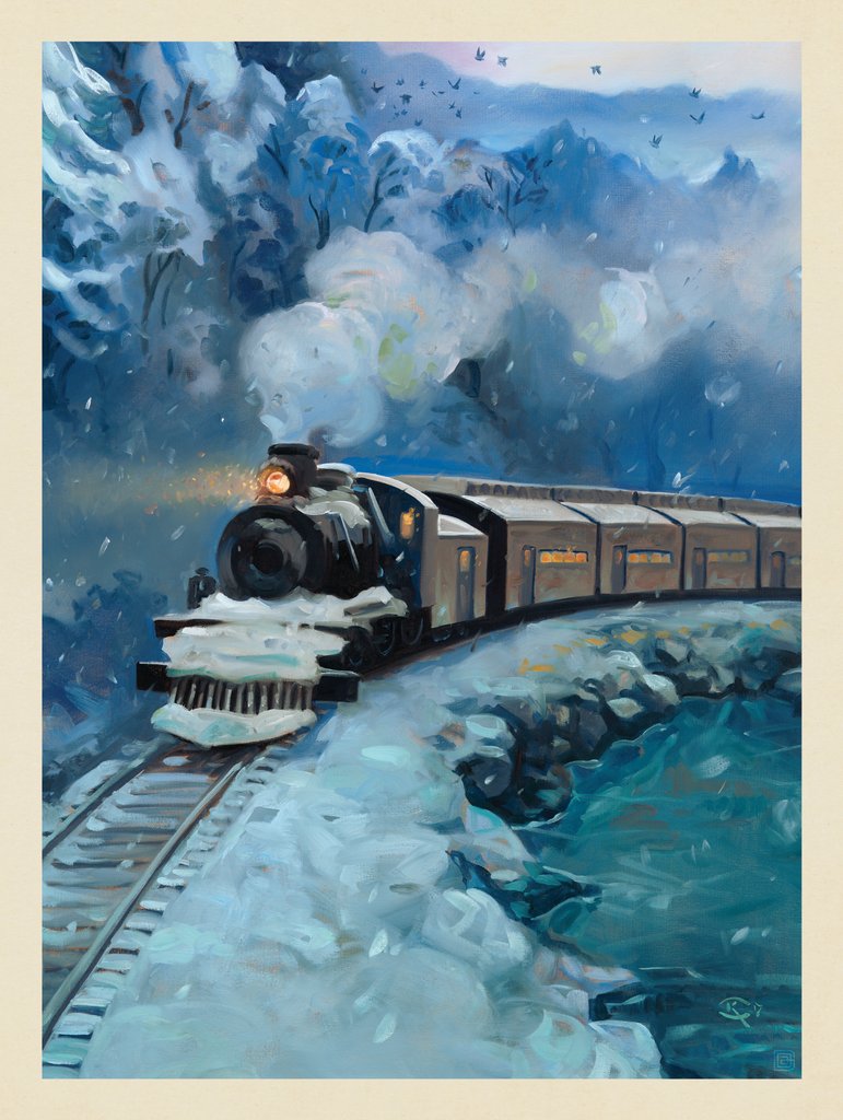 Great Smoky Mountains National Park: Little River Railroad-KC - Notecards - Artwork
