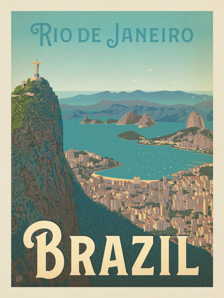 Brazil: Rio de Janeiro Harbor View - Art Print - Artwork