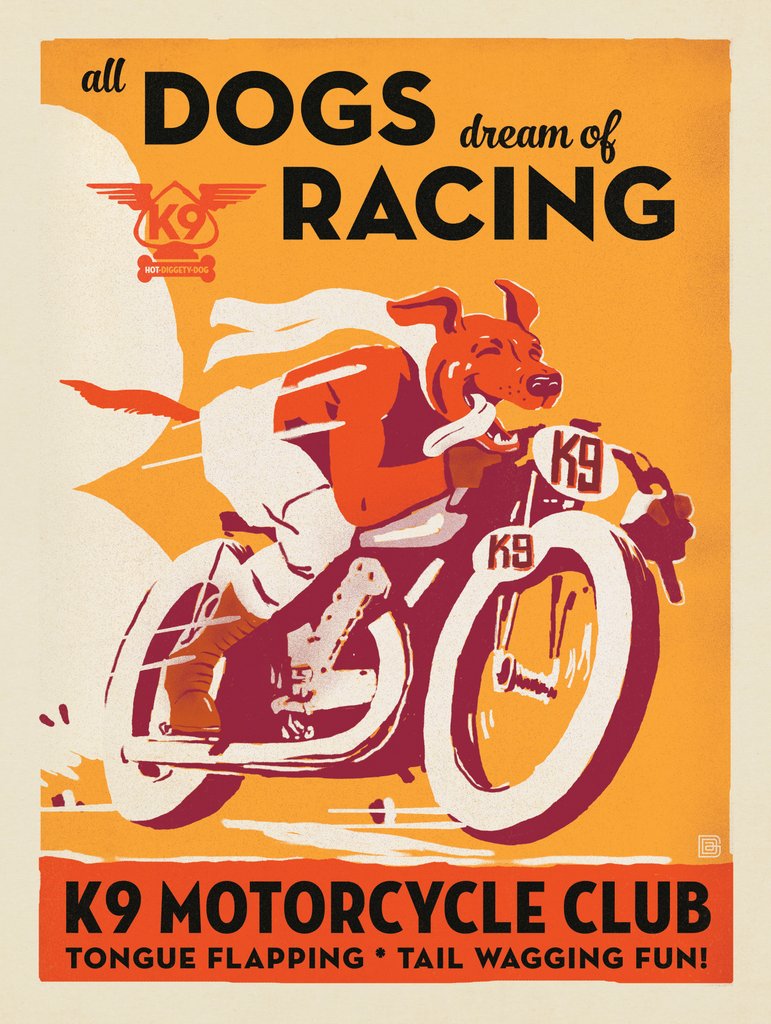 K9 Motorcycle Club - Art Print - Artwork