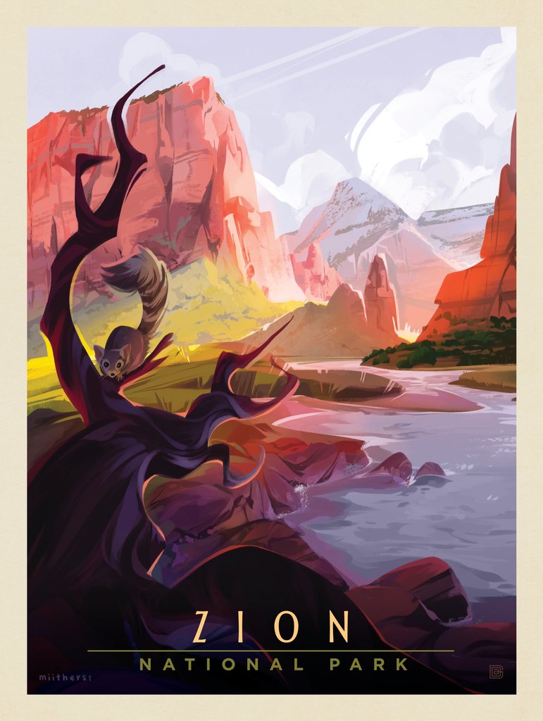 Zion National Park: Ringtail - Notecards - Artwork
