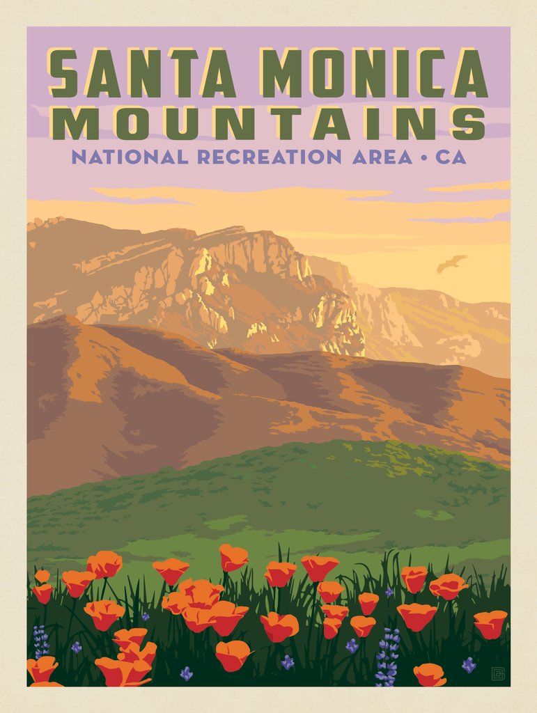 Santa Monica Mountains National Recreation Area, CA - Notecards - Artwork