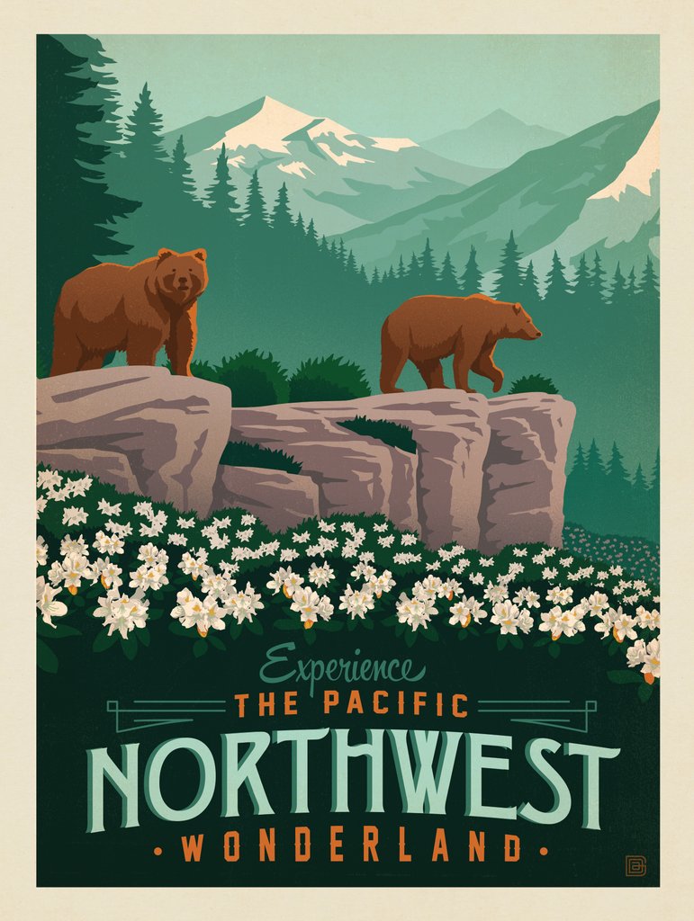 Macy's Flower Show: Northwest - Notecards - Artwork