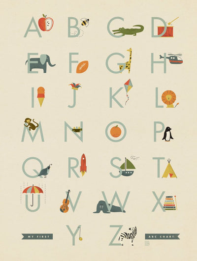 My First Alphabet: Boy - Art Print
