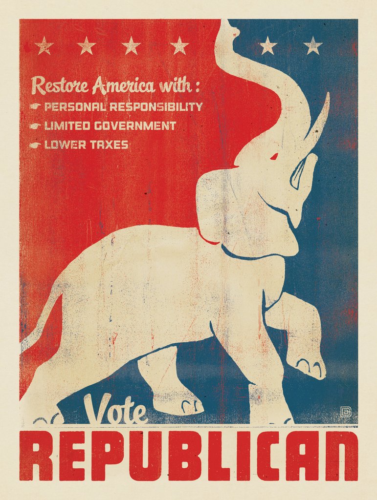 Political Pride: Vote Republican - Art Print - Artwork