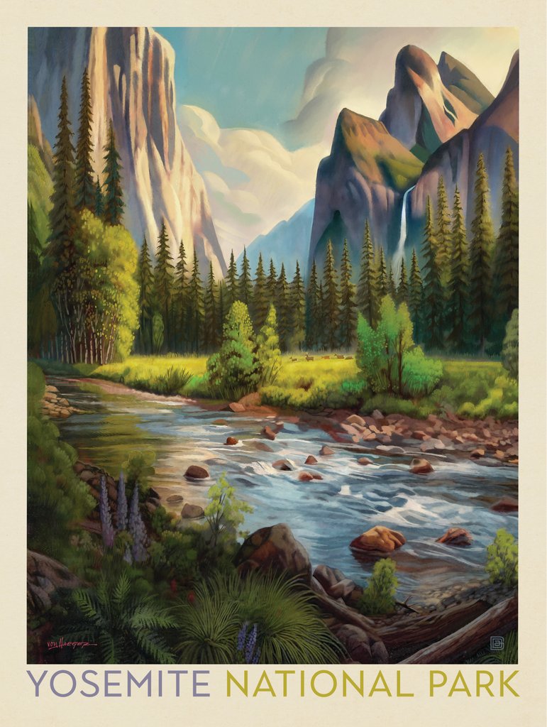 Yosemite National Park: Riverview - Notecards - Artwork