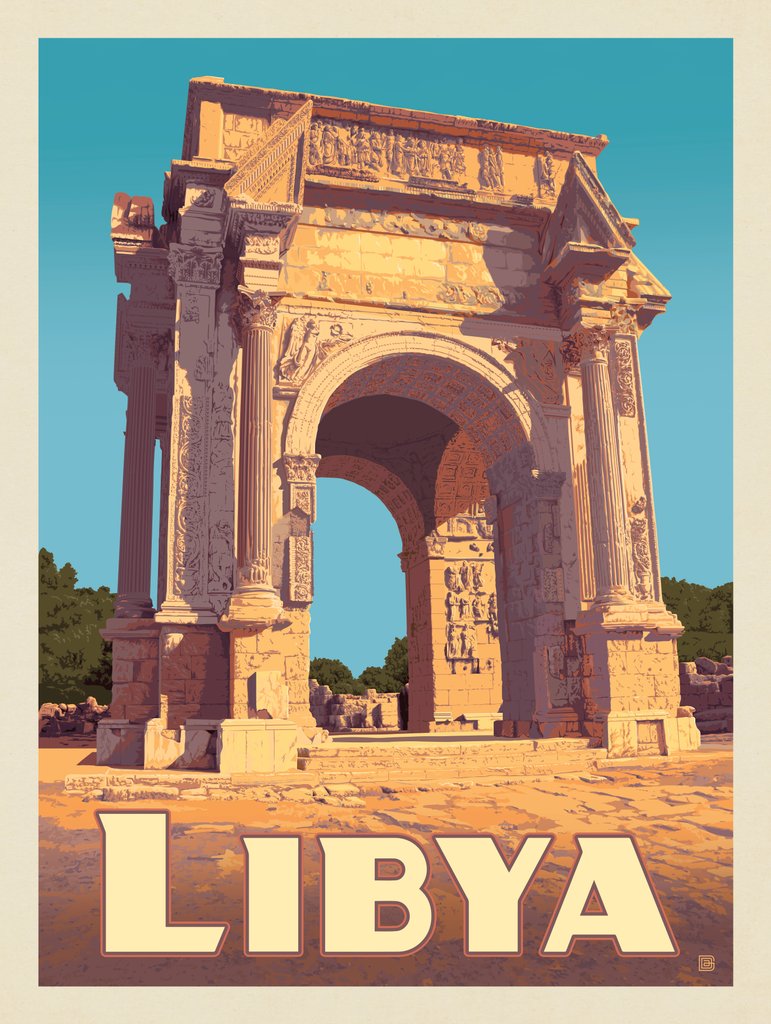 Libya, Africa - Art Print - Artwork