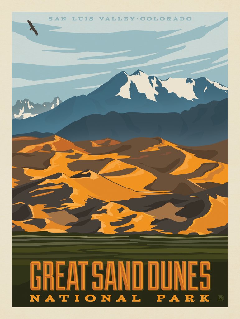 Great Sand Dunes National Park - Notecards - Artwork