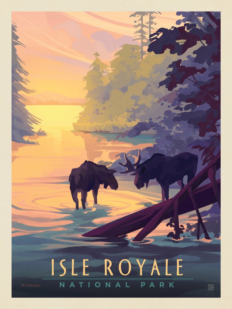 Isle Royale National Park: Magical Morning - Art Print - Artwork