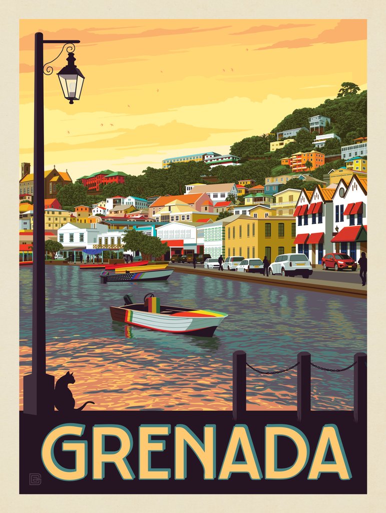 Grenada - Postcards - Artwork
