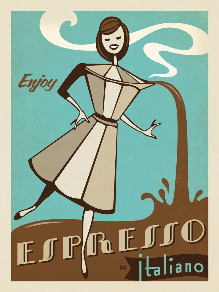 Espresso Italiano - Postcards - Artwork