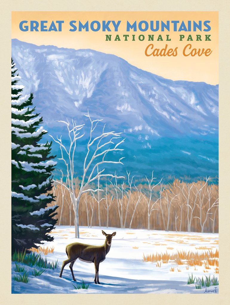 Great Smoky Mountains National Park: Cades Cove - Canvas - Artwork