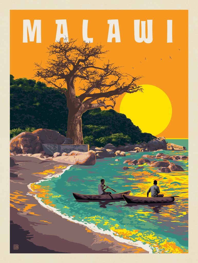 Malawi, Africa - Canvas - Artwork