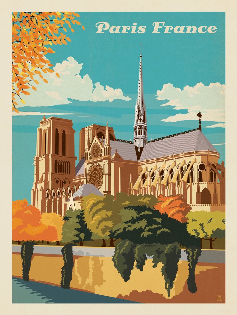 France: Paris, Notre Dame - Postcards - Artwork